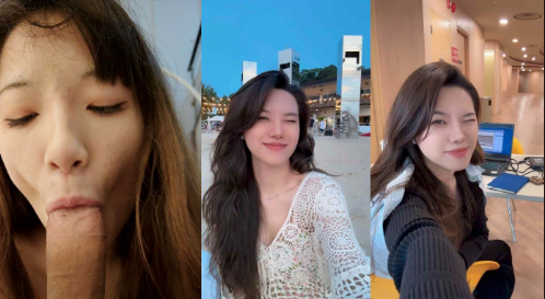 爆火全网的新加坡国立大学拜金女【储冬瑶】口交毒龙，诱人表情管理丰富，翘臀遭猛烈后入钻心淫叫不停